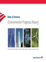 Bank of America Environmental Progress Report 2010 potx