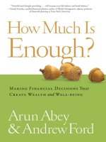 How Much Is Enough? Making Financial Decisions That Create Wealth and Well-being