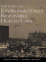 The Ethics of Environmentally Responsible Health Care docx