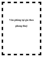 Văn phòng tại gia theo phong thuỷ pptx
