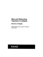 New and returning Teachers in Indiana docx