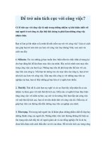 Để trở nên tích cực với công việc? docx