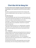 Chơi đùa khi bé đang lớn ppt