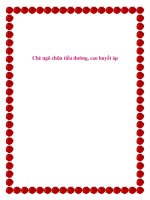 Chè ngô chữa tiểu đường, cao huyết áp. docx