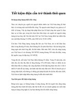 Tiết kiệm điện cần trở thành thói quen docx