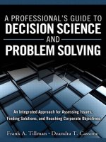 A Professional’s Guide to Decision Science and Problem Solving ppt