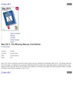 o'reilly - mac os x the missing manual 2nd edition