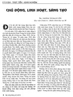 Báo cáo khoa học:Chủ động, linh hoạt và sáng tạo pot