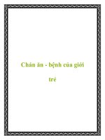 Chán ăn - bệnh của giới trẻ pdf