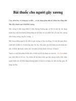 Bài thuốc cho người gãy xương potx