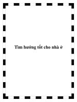 Tìm hướng tốt cho nhà ở pdf