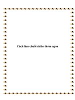 Cách làm chuối chiên thơm ngon docx