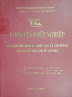 Việt Nam tiến hành gia nhập WTO và ảnh hưởng của nó đến nền kinh tế Việt Nam