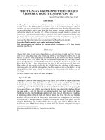 THỰC TRẠNG VÀ GIẢI PHÁP PHÁT TRIỂN DU LỊCH CHỢ NỔI CÁI RĂNG - THÀNH PHỐ CẦN THƠ pdf