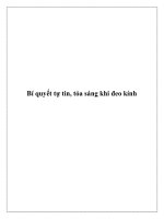 Bí quyết tự tin, tỏa sáng khi đeo kính potx