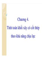 Kết cấu gạch đá-Chương4: Tính toán khối xây có cốt thép theo KNCL pptx