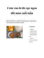 Cơm xào bí đỏ cực ngon đổi món cuối tuần potx
