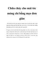 Chữa cháy cho mái tóc mỏng chỉ bằng mẹo đơn giản docx