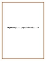 Diphthong /ɔɪ/ (Nguyên âm đôi /ɔɪ/) docx