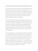 THẨM MỸ BIỂU DIỄN: NGHỆ SỸ HAY TRUYỀN THÔNG pdf