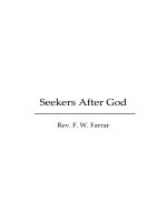Seekers After God (dodo Press) By Rev. F. W. Farrar ppt