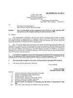 SB ORDER NO. 01/2011: Government of India Ministry of Communications & IT Department of Posts ppt