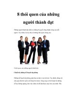 8 thói quen của những người thành đạt docx