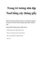 Trang trí tường nhà dịp Noel bằng cây thông giấy pdf