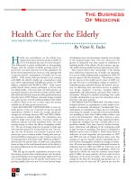 Health Care for the Elderly - How Much? Who Will Pay For It pot
