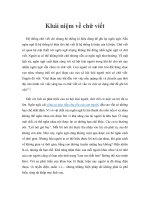 Khái niệm về chữ viết pot