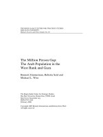 The Million Person Gap: The Arab Population in the West Bank and Gaza docx