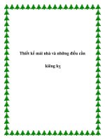 Thiết kế mái nhà và những điều cần kiêng kỵ docx