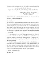 khả năng tiếp cận thị tr-ờng với sản xuất và tiêu thụ nông lâm sản ở vùng núi Tây Bắc Việt Nam doc