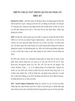 NHỮNG THUẬT NGỮ TRONG QUẢNG BÁ WEB CẦN HIỂU KỸ pdf