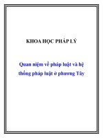 Quan niệm về pháp luật và hệ thống pháp luật ở phương Tây pdf