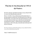 Tổng hợp các ứng dụng giúp tạo USB cài đặt Windows ppt