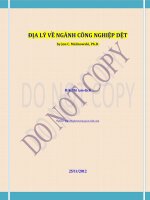 ĐỊA LÝ VỀ NGÀNH CÔNG NGHIỆP DỆT docx