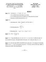 ĐỀ THI HKI NĂM HỌC 2010 - 2011 Môn thi : Toán Đề 3 pdf