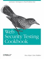 Web Security Testing Cookbook pdf
