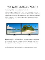 Thiết lập nhiều màn hình trên Windows 8 doc