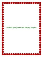 Bài thuốc đặc trị bệnh về mắt bằng mật mông hoa potx