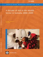 A Decade Of Aid To The Health Sector In Somalia 2000-2009 docx