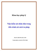 Viện kiểm sát nhân dân trong tiến trình cải cách tư pháp potx