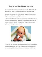 Giúp bé bớt khó chịu khi mọc răng ppt