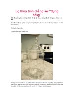 Lọ thủy tinh chẳng sợ 