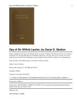 The Day of Sir Wilfrid Laurier pot