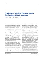 Challenges to the Dual Banking System: The Funding of Bank Supervision docx