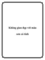 Không gian đẹp với màu sơn cá tính doc