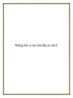 Những bài ca dao bắt đầu từ chữ C potx
