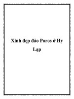 Xinh đẹp đảo Poros ở Hy Lạp doc